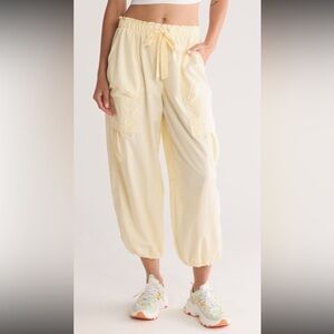 Free People NEW Down to earth relaxed fit waterproof cargo pants